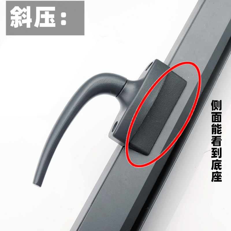 老式加厚铝合金平开窗户把手室内断桥外推拉门窗传动执手拉手配件
