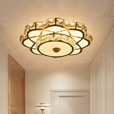 人体感应led水晶过道走廊灯家用玄关入户门厅楼道智能感应通道灯