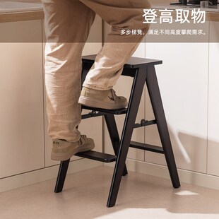 折叠梯凳加厚加粗登高梯凳家用爬梯人字梯小型轻便凳子两用合梯子