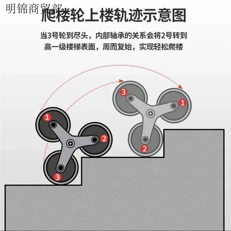 【升级爬楼款】小推车折叠手拉车购物万向轮搬运免安装