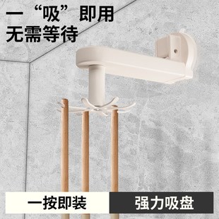 锅具铲子勺子收纳架锅铲挂架厨房置物架 吸盘旋转挂钩免打孔壁挂式