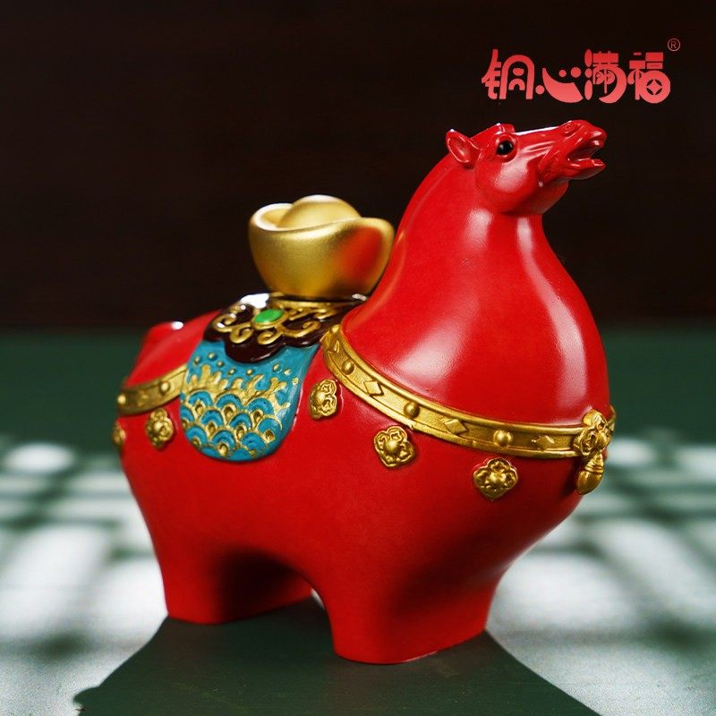 黄铜马摆件马上赚钱客厅办公室玄关家居装饰工艺礼品摆饰马年吉祥,家居饰品,装饰摆件,淘宝优惠券,粉丝福利购,淘宝优惠卷