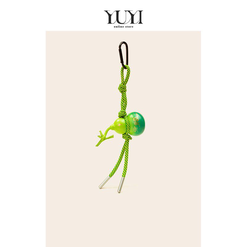YUYI原木国风文创發财福禄葫芦包包挂件钥匙扣高档礼物生财车挂坠