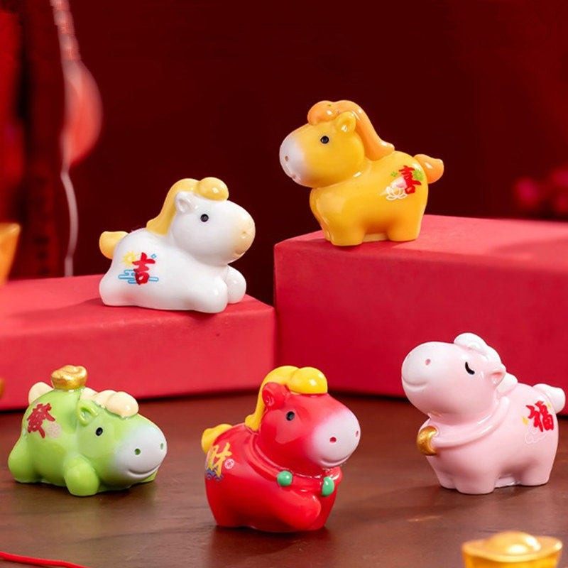 新年本命年马年吉祥物公仔桌面车载摆件装饰品礼物小礼品小马玩偶,家居饰品,桌面摆件,淘宝优惠券,粉丝福利购,淘宝优惠卷