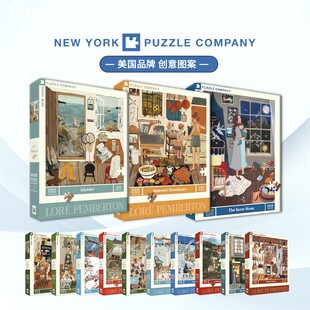 现货NEW YORKER纽约客田园乡村拼图1000片成人益智玩具漫画