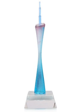 广州塔小蛮腰琉璃摆件工艺礼品装饰品特色旅游纪念品定制建筑模型