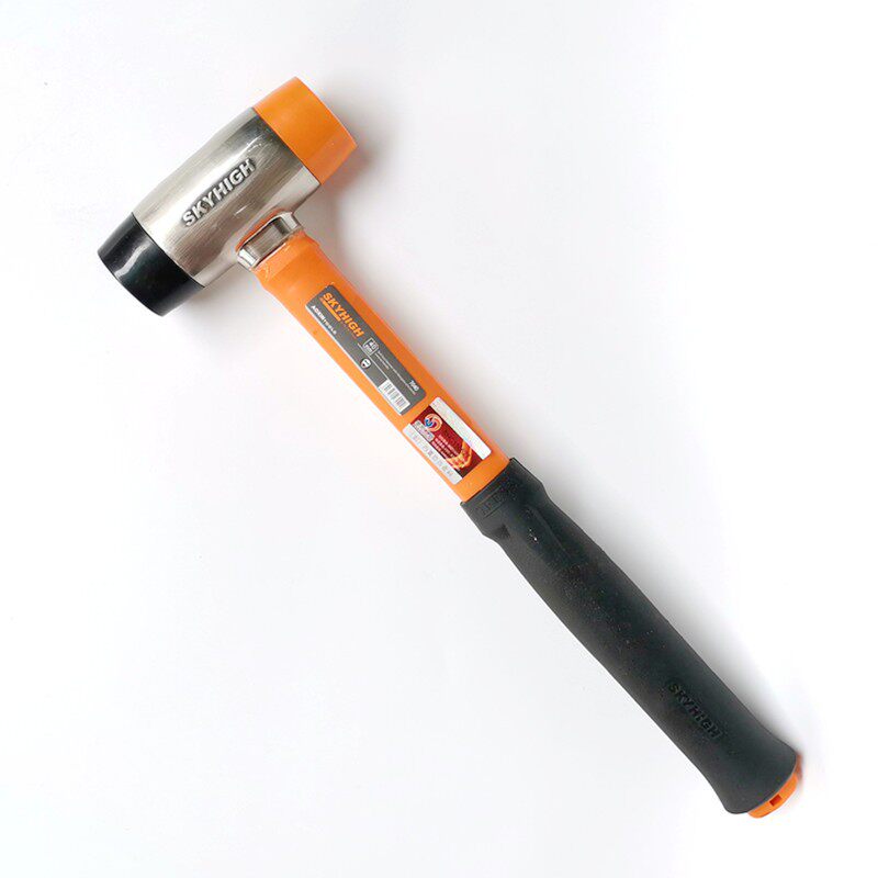 澳新工具安装锤优质聚氨酯锤头40mm大号双头可替换橡皮锤榔头锤子