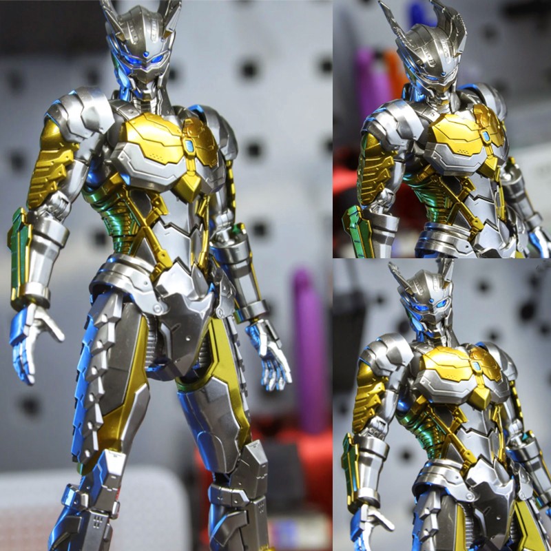 SHF黄金闪耀赛罗机甲暗黑手办模型关节可动变形人偶儿童男孩玩具