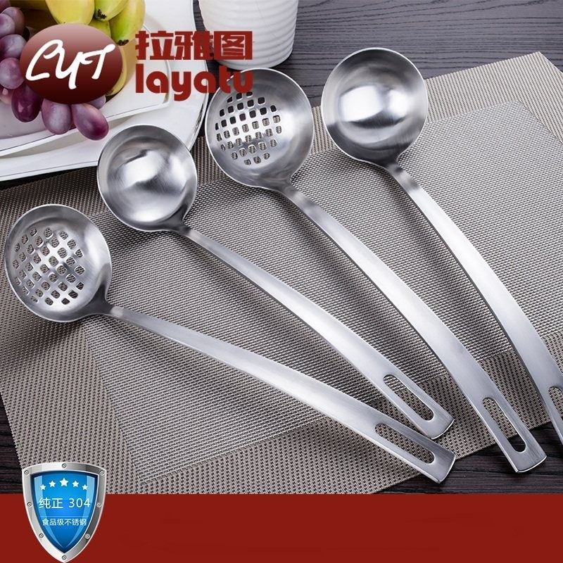 韩式 304不锈钢家用小汤勺大漏勺加厚加长柄汤壳火锅店瓢盛粥包邮,餐饮具,叉/勺/筷套装,淘宝优惠券,粉丝福利购,淘宝优惠卷