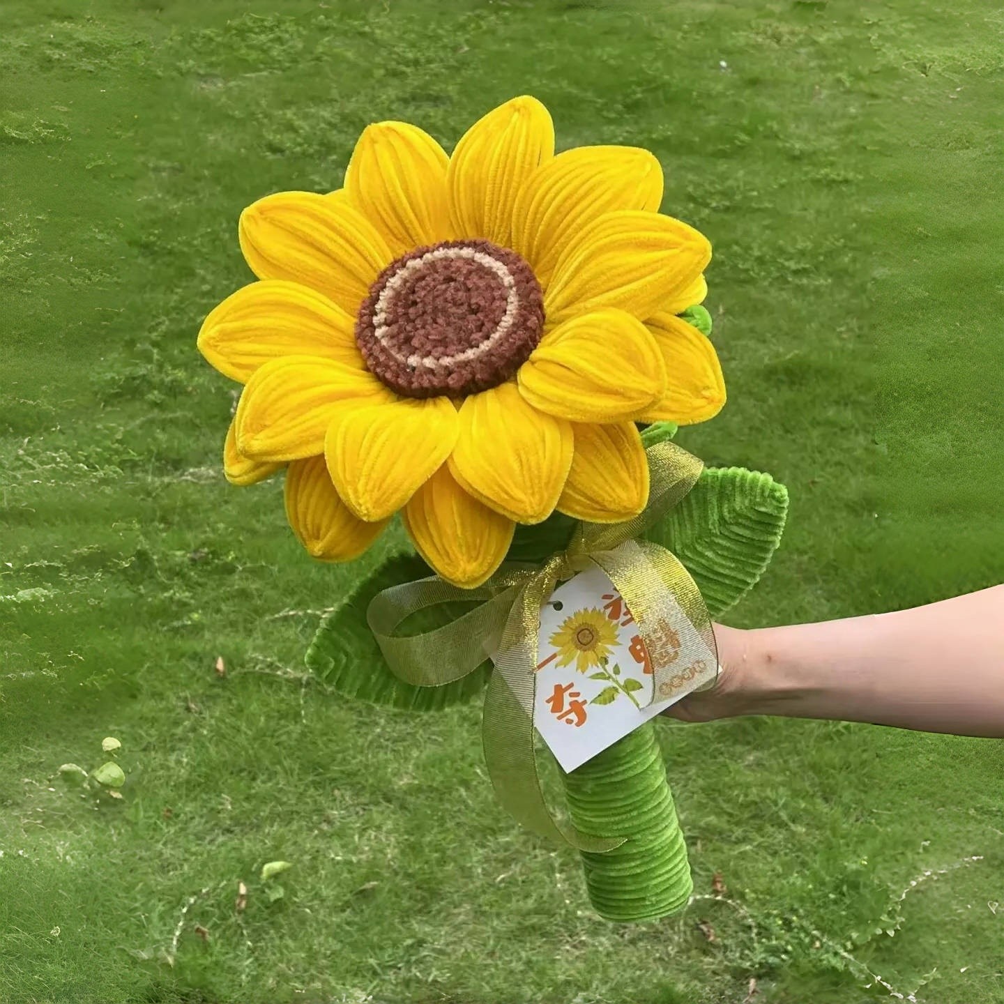 一举夺魁向日葵手工diy花束扭扭胖嘟嘟超大手捧花材料包礼物玩具