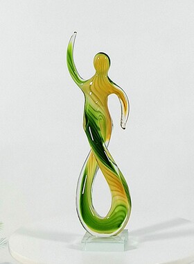 人物造型摆件琉璃工艺品产地淄博现代简约创意家居饰品新品大优惠