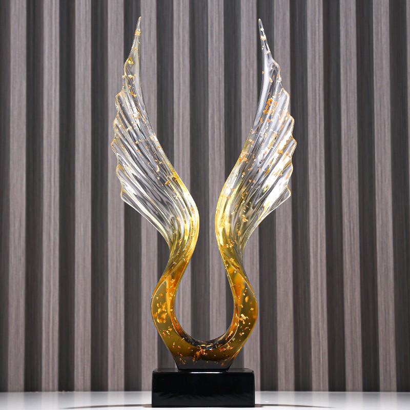 鹏程万里创意高档雄鹰摆件现代办公室艺术软装客厅酒柜装饰上档次