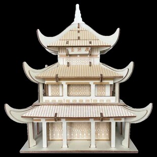 人民英雄纪念碑木质拼装模型拼图手工拼研学红石库门南湖红船礼物