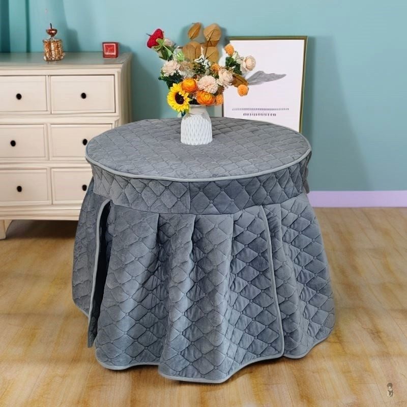 圆形烤火罩2025新款三层加厚圆桌取暖罩餐桌烤火被裙摆皮罩保暖,居家布艺,烤火罩,淘宝优惠券,粉丝福利购,淘宝优惠卷