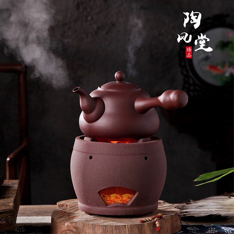烧炭炉红泥炉家用木炭火锅炉温茶小火炉功夫茶烧水碳烤炉煮茶器泡