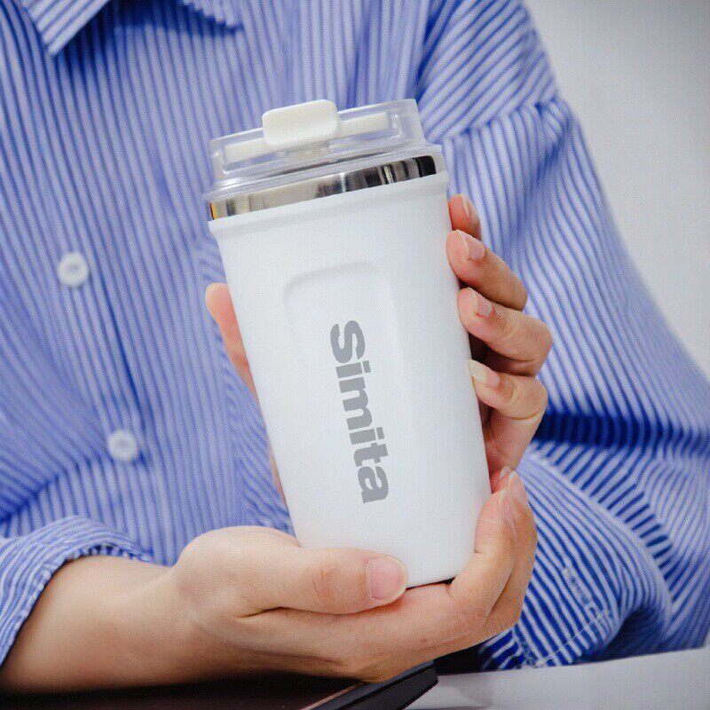 simita施密特高颜值男女情侣白领办公室便携简约纯色保温咖啡水杯