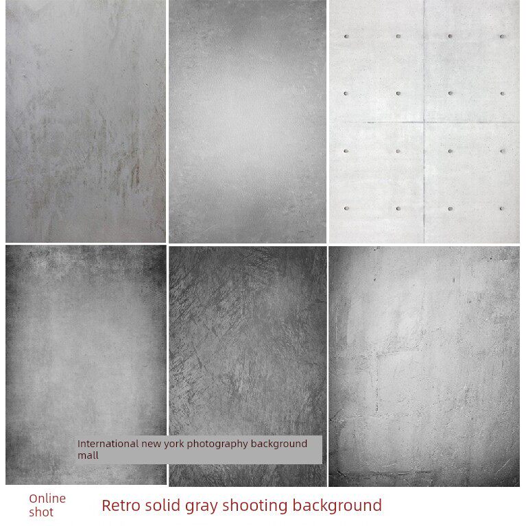 淘宝物品摄影背景布灰色水泥墙拍摄布复古拍照背景纸摆拍挂拍背景