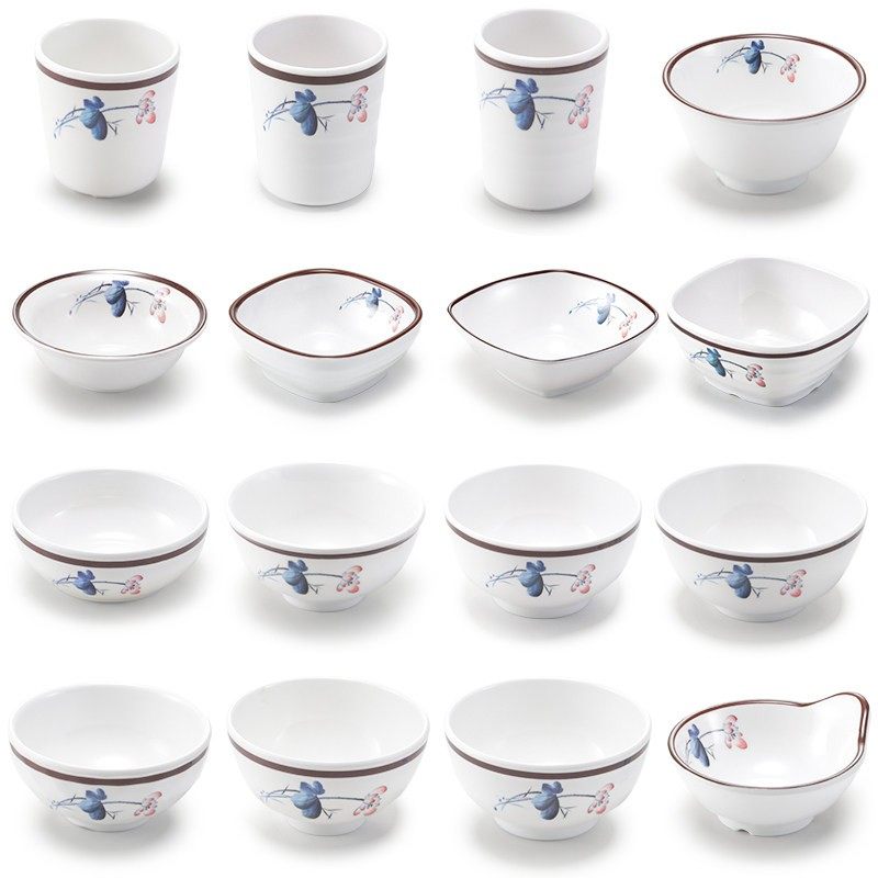 密胺小碗商用仿瓷塑料汤碗酒店饭店餐具火锅调料小料碗米饭碗10个,餐饮具,碗,淘宝优惠券,粉丝福利购,淘宝优惠卷