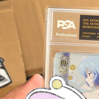 自制ws黑白双翼第九弹出浴妹卡烫金镭射玻璃闪签名卡