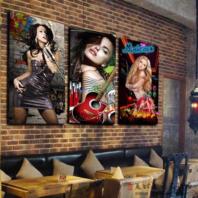 酒吧装饰画创意夜店壁画玄关挂画酒吧包厢沙发墙KTV性感美女挂画