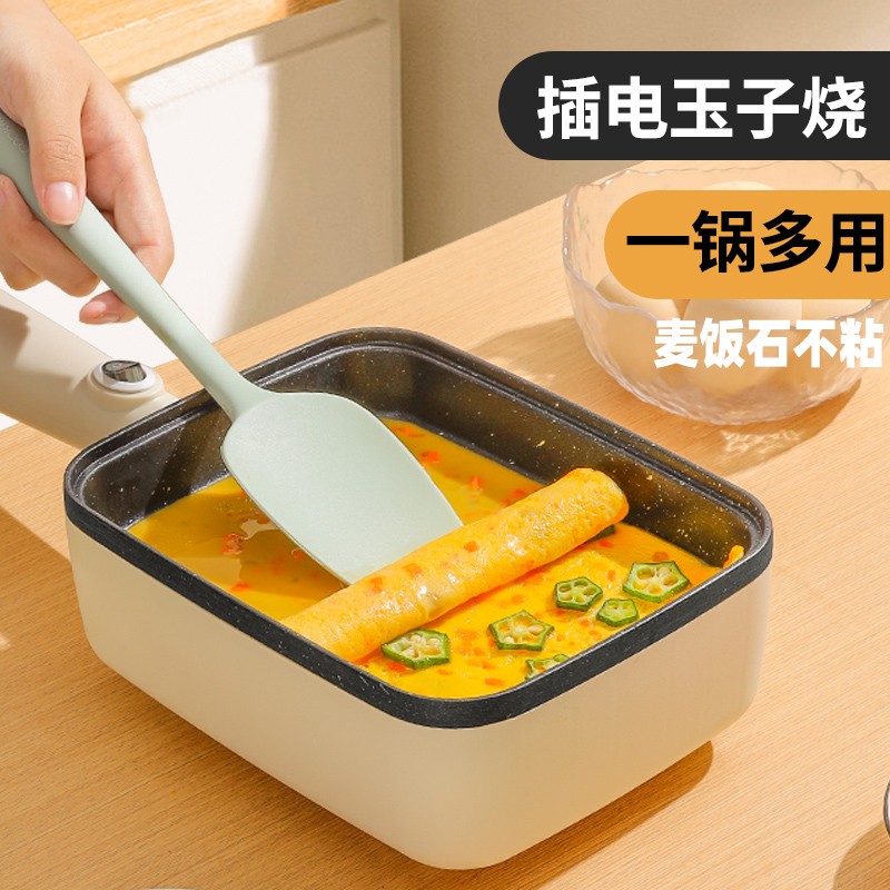 玉子烧煎锅插电款厚蛋烧麦饭石不粘锅长方形煎牛排烙饼平底锅