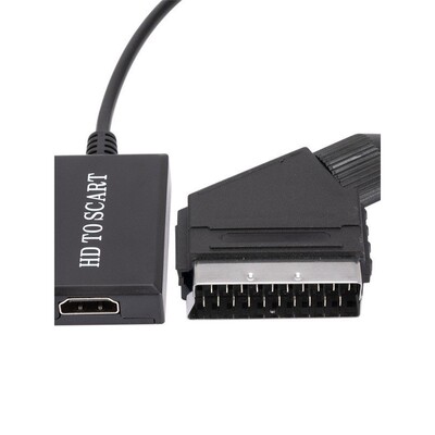 HD 转 SCART 转换器 高清转换器HD TO SCART数字音视频转复合视频