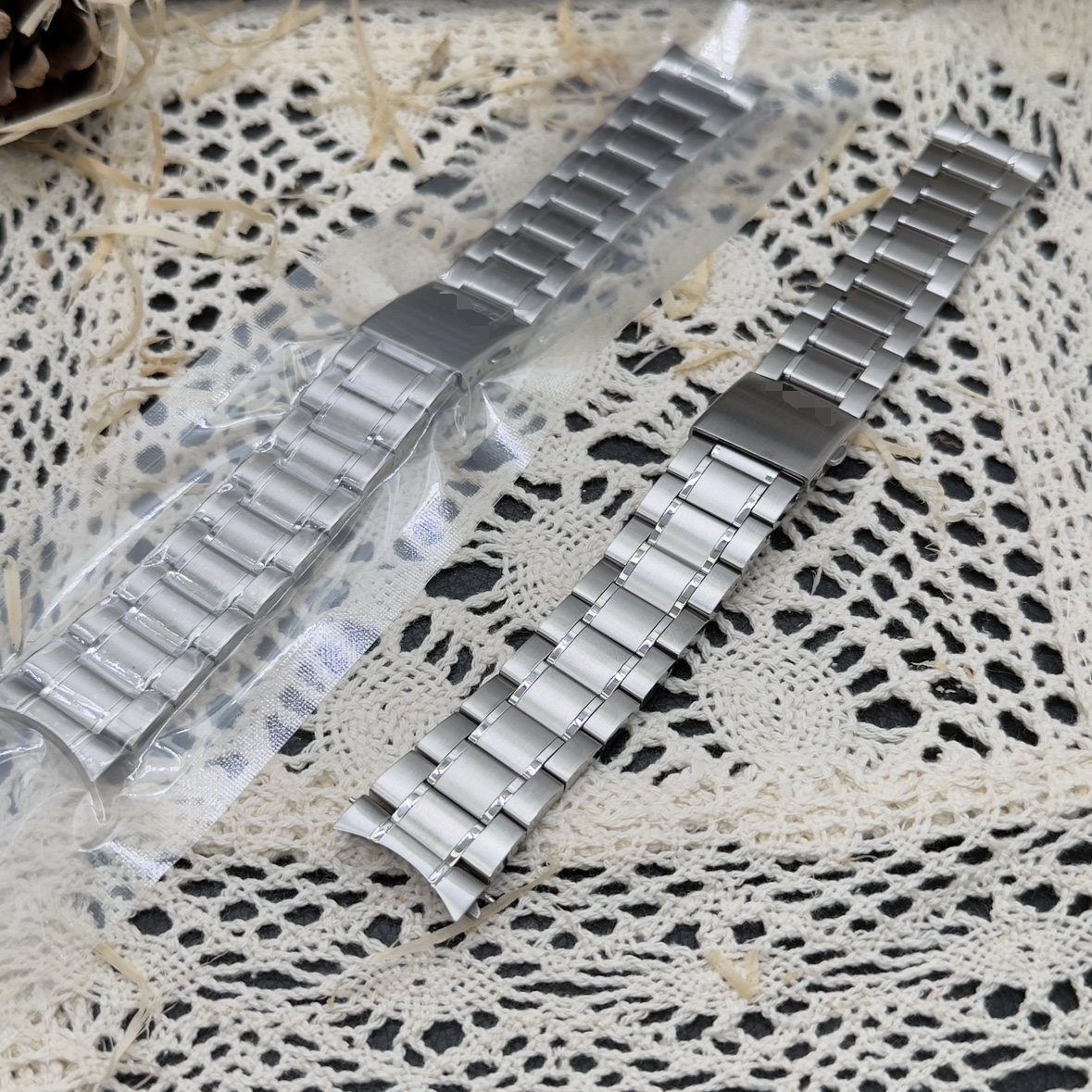 福西达表行 适配卡西欧5345 MTH-5001表带实心钢带手表链配件22mm