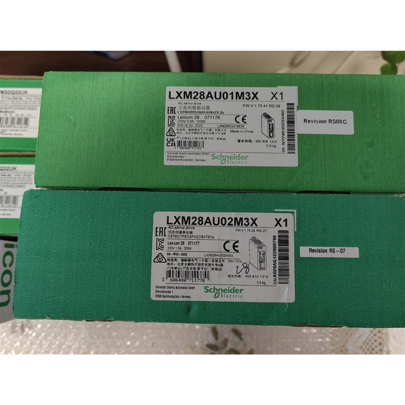 LXM28AU01M3X.LXM28AU02M3X施耐德全新