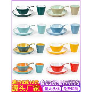 三聚氰胺餐具火锅店餐桌四件套塑料餐厅酒店餐厅餐具杯匙套商业盘