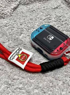 日韩ins风红蓝游戏机适用于红米busd3耳机壳Redmi buds4活力版渐变简约buds5pro防摔分体蓝牙buds6pro保护套