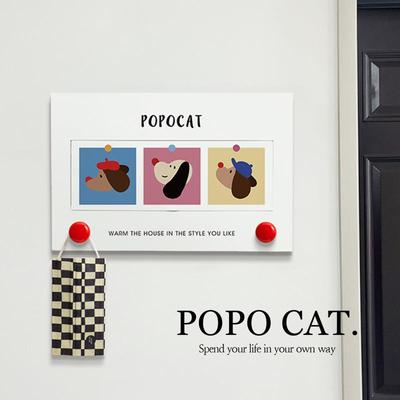 腊肠狗电表箱贴纸配电箱装饰自粘画磁吸挂钩新款弱电闸盒遮挡贴画