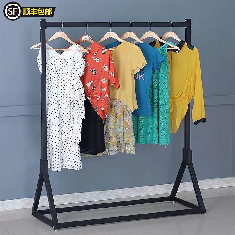 铁艺服装店展示架落地式中岛衣架男女衣服店货架家用晾衣架衣帽架