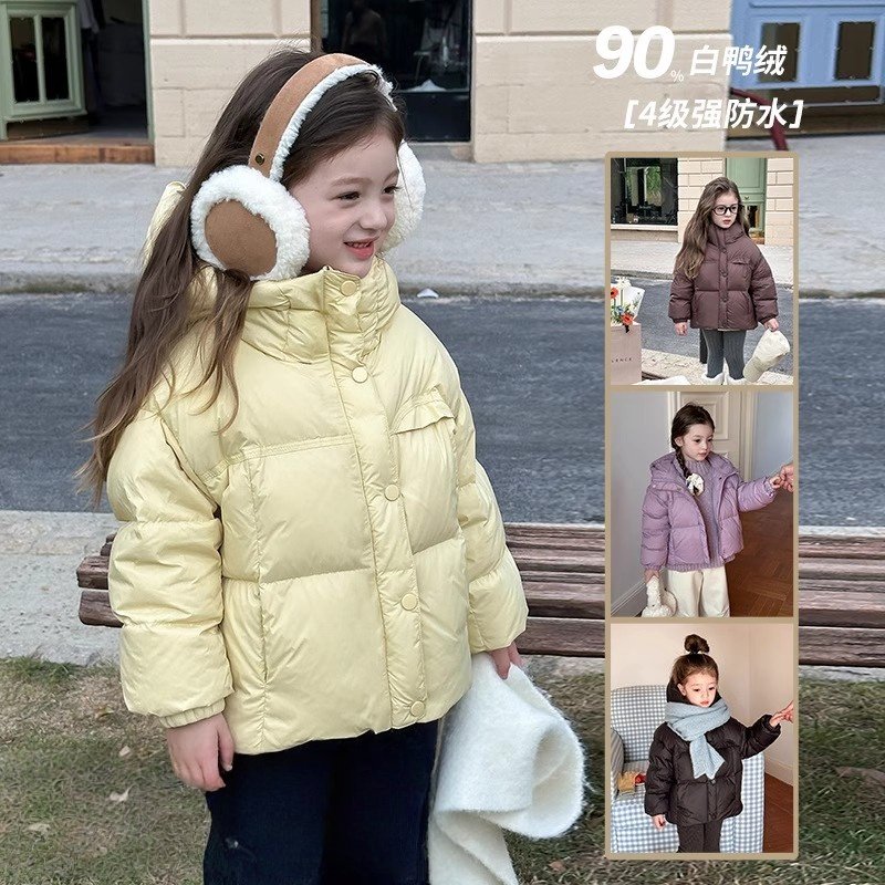 保暖外套90白鸭绒加厚面包羽绒服
