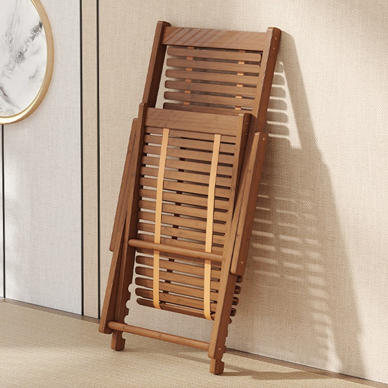 竹躺椅折叠午休结实耐用凉椅阳台家用舒适懒人可躺休闲椅