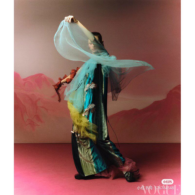 创美影楼梦幻肌理油画背景布商拍复古绿色背景淘宝服饰拍照写真