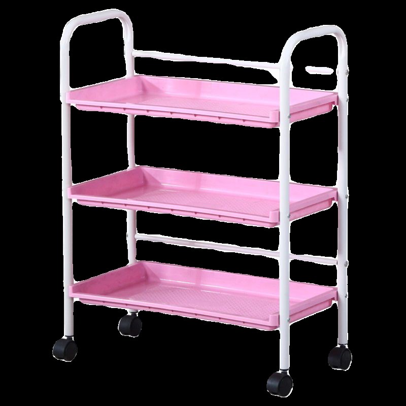 美容置物车美容院专用纹绣火罐架子家用推车多功能塑料多层小推车