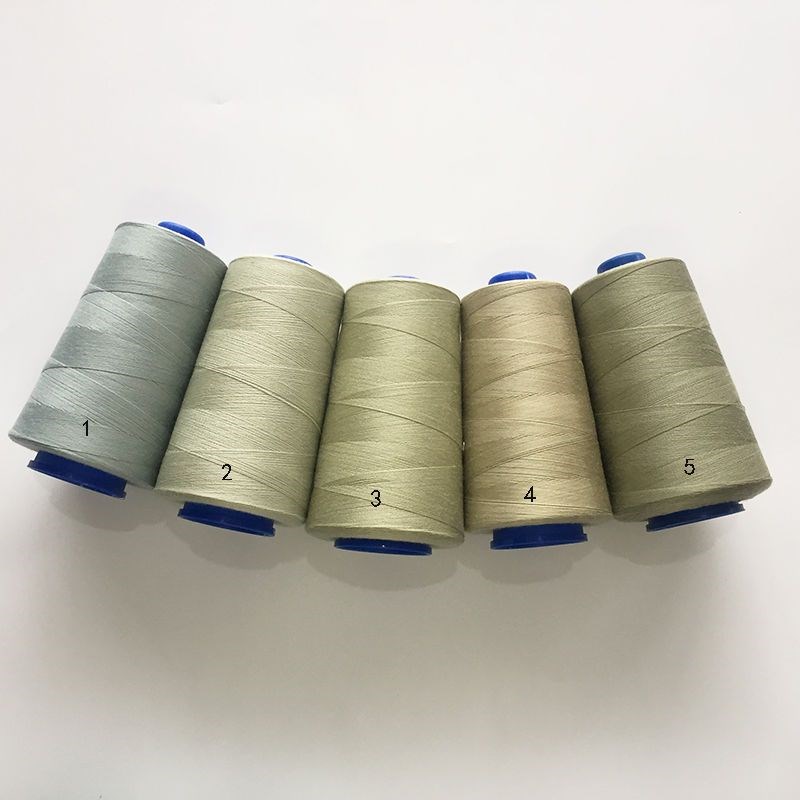 涤纶402高速宝塔线豆灰色手工缝纫针线豆绿色缝纫线浅绿色标准缝