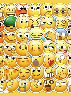 645贴微信emoji小黄脸表情包贴纸