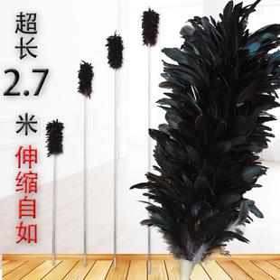 鸡毛掸子可伸缩加长除尘扫灰家用灰尘真毛静电除尘清洁床底商用老