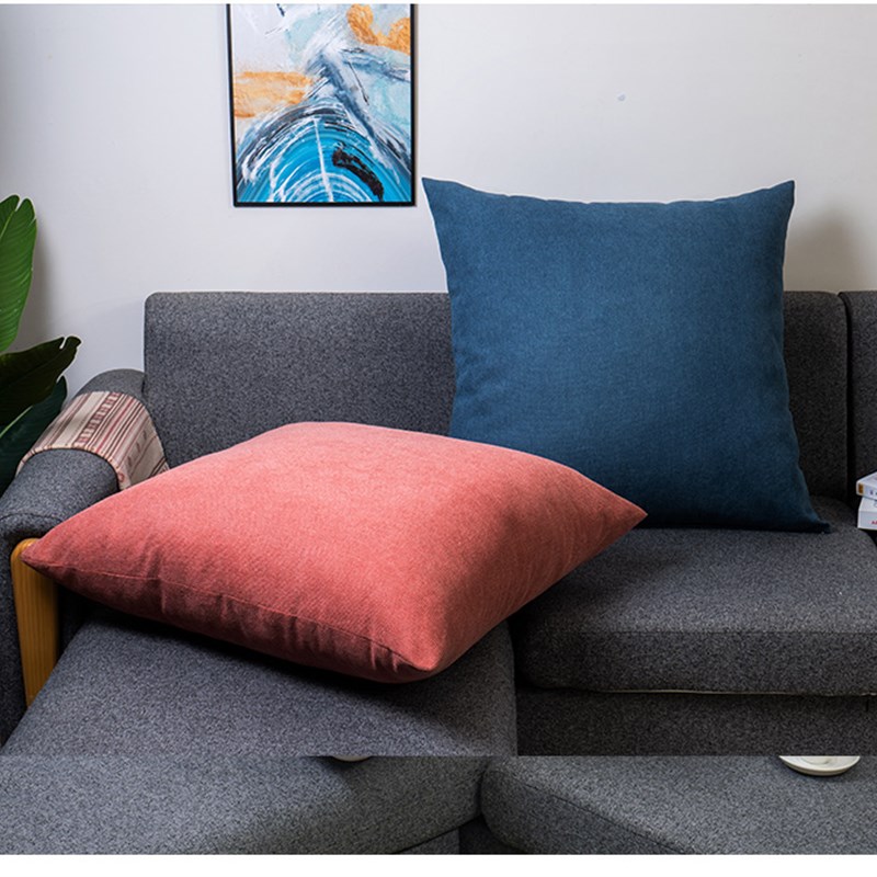 优质轻奢超大抱枕沙发靠枕超大号靠垫纯色抱枕套卧室腰枕床头靠垫