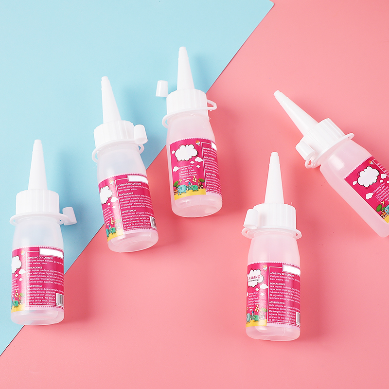 儿童diy手工酒精胶不织布强力布艺幼儿园透明液体胶水10瓶装