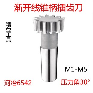 锥柄渐开线插齿刀 M1-5Φ25 Φ38 α30°直齿渐开线花键插齿刀