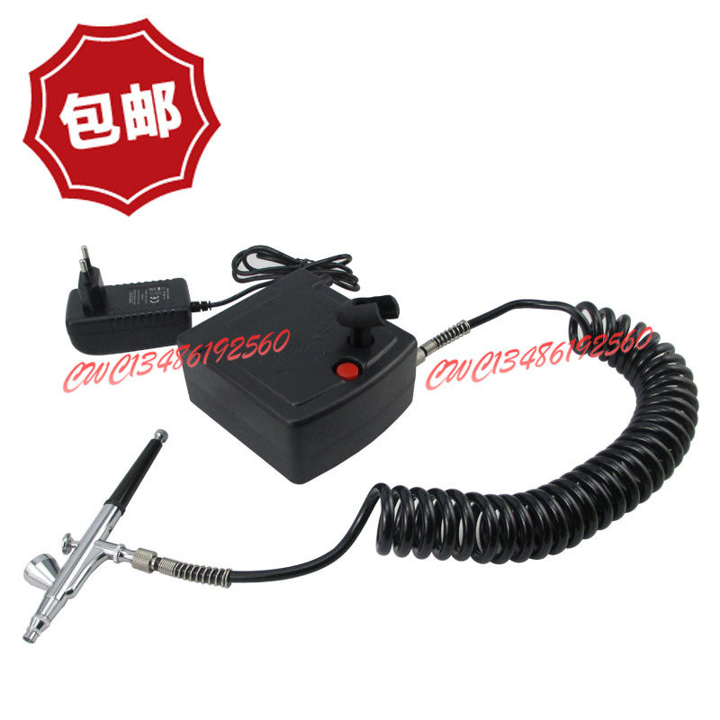 军事高达模型上色喷漆制作喷笔气泵乌龟喷泵蛋糕喷枪家具修补生发