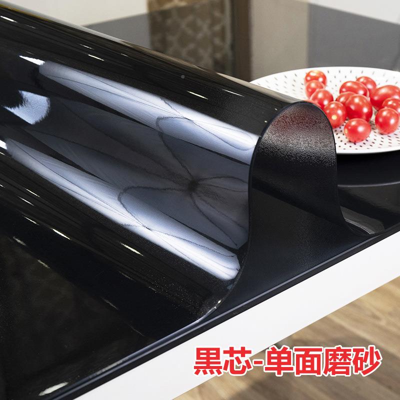 S88无F75TS99J味厚圆形5P桌VC软加玻璃防水防烫透明餐布茶几垫免