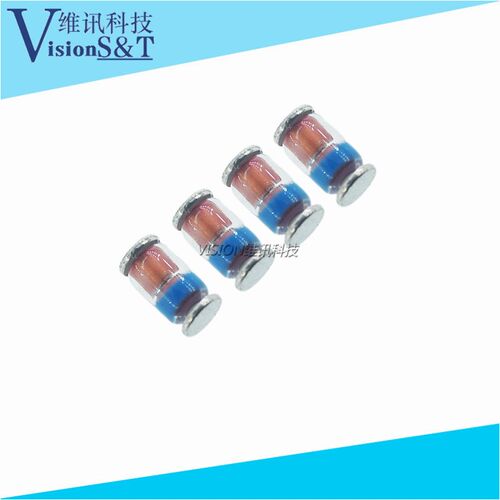 0.5W玻璃开关稳压二极管LL34贴片1206圆柱ZMM3V3 5V1 4.7V SOD-80