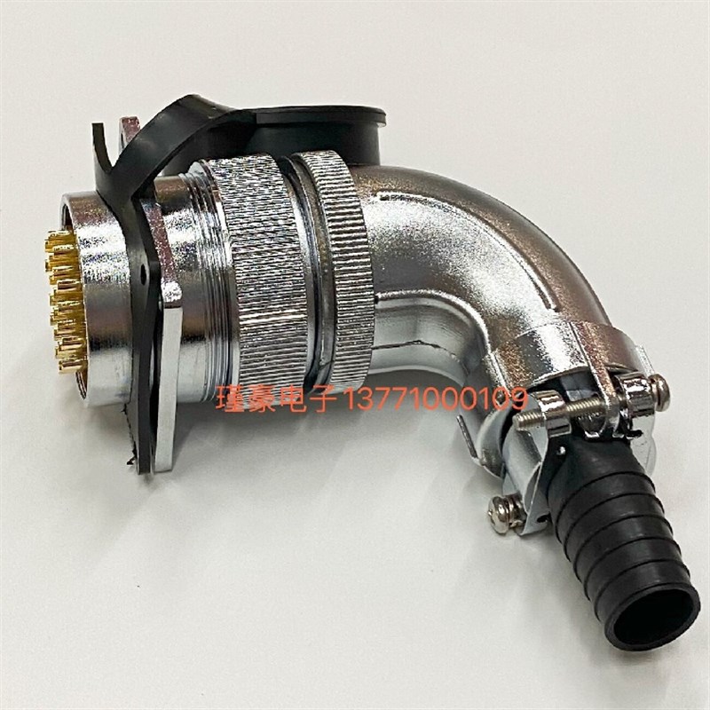航空插座TP48系列弯式TP48J5TS 20 26 38 42弯头电缆连接器 48mm