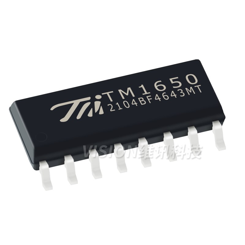新版 原装正品 贴片 TM1650 SOP-16 带键盘扫描接口 LED驱动芯片