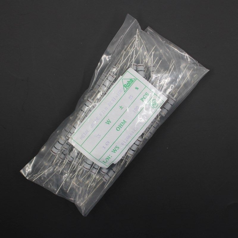 3W碳膜电阻5% 1M 1.2M 1.5M 1.8M 2M 2.2M 3M 3.3M 4.7M 5.1M欧姆