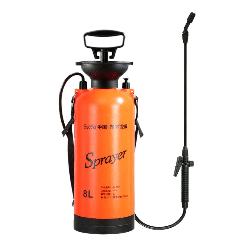市下牌8L手动气压式喷壶浇花浇水壶高层清洗玻璃喷雾器喷雾园艺