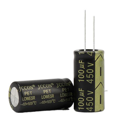 450v100uf 450v JCCON黑金 高频低阻开关电源逆变器电解电容18x35